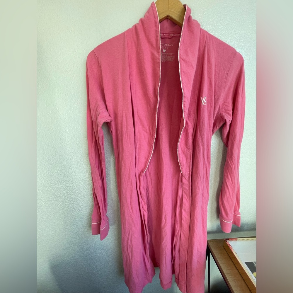 Victoria Secret Pink Long Sleeve Robe - Picture 2 of 4
